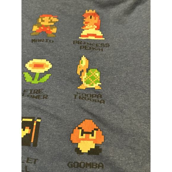 Nintendo Club - rare Mario Shirt SZ Large Nintendo Characters Graphic Print - Picture 4 of 6